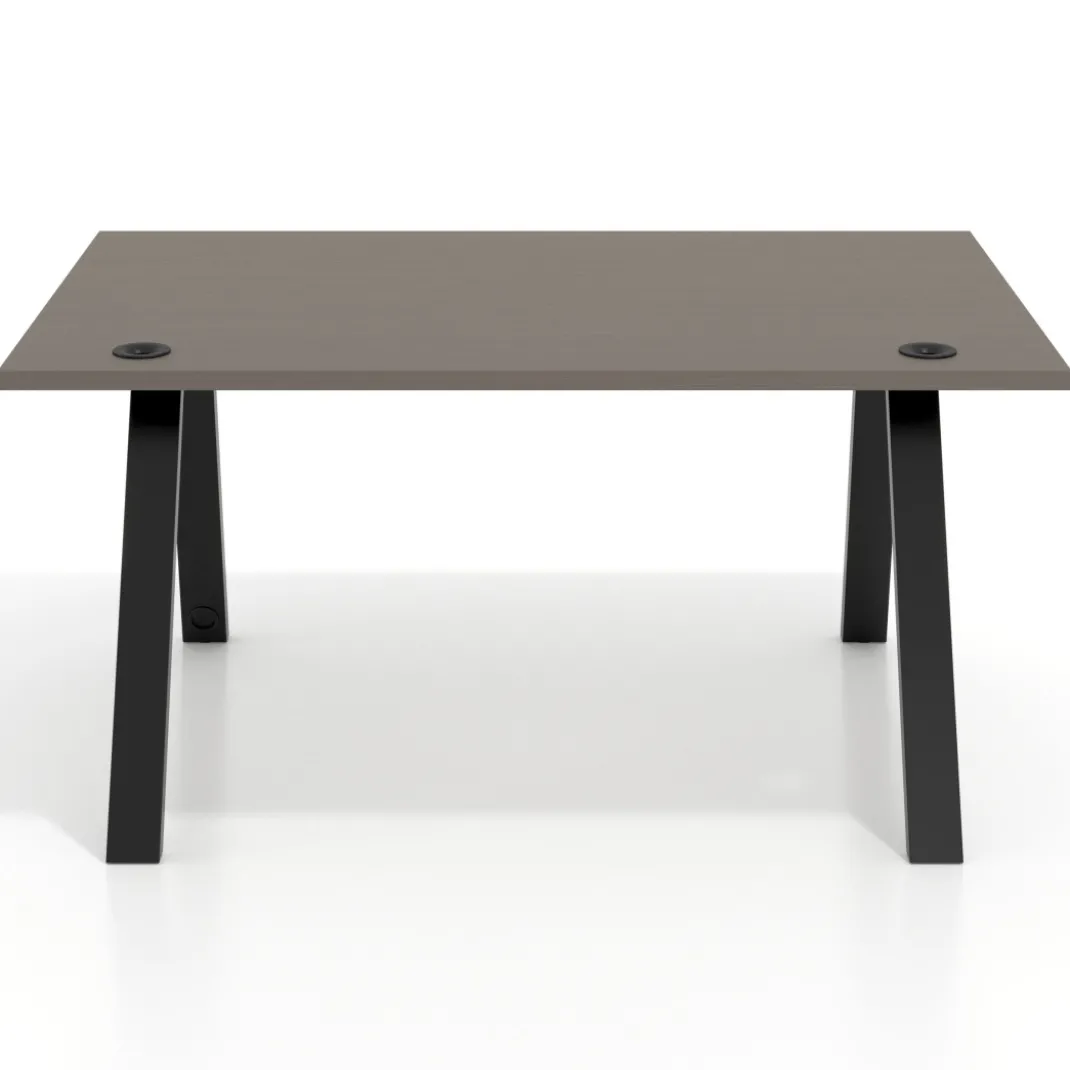 Mesa oficina de diseño UvePro fondo 100cm, estructura negra