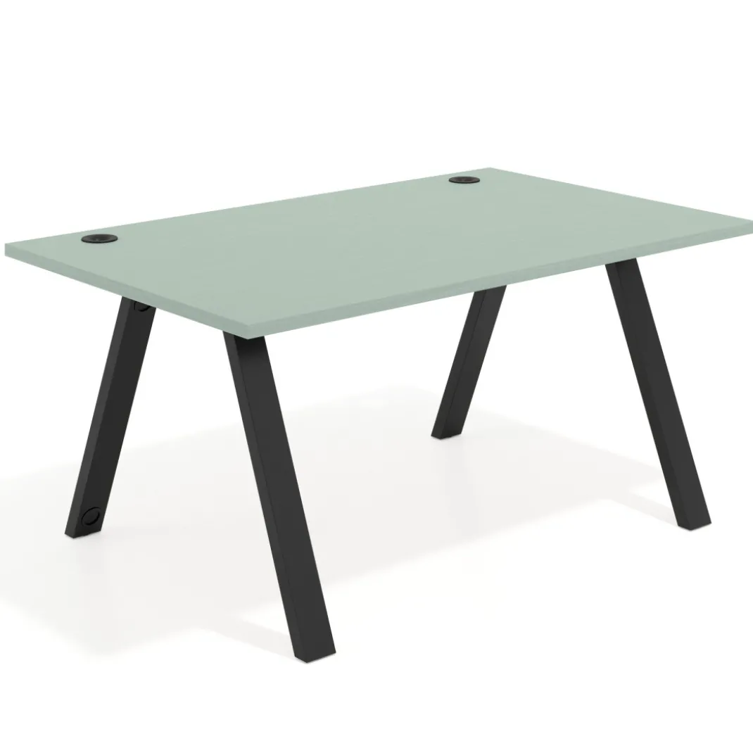 Mesa oficina de diseño UvePro fondo 100cm, estructura negra