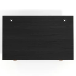 Mesa oficina de diseño UvePro fondo 100cm, estructura negra, patas de madera
