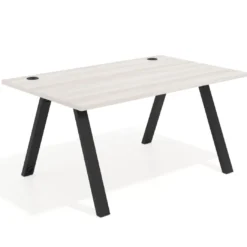 Mesa oficina de diseño UvePro fondo 100cm, estructura negra