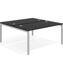 Mesa oficina multipuesto bench Kube fondo 166 cm estructura aluminio