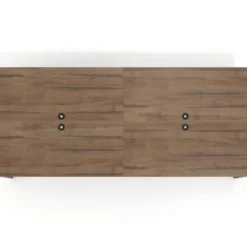 Mesa para reuniones rectangular doble, fondo 142 cm, estructura negra