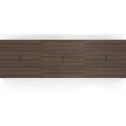 Mesa para reuniones rectangular triple, fondo 142 cm, estructura negra