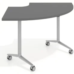Mesa plegable pivot corner, estructura aluminio, canto 30cm