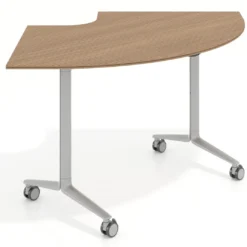 Mesa plegable pivot corner, estructura aluminio, canto 16cm