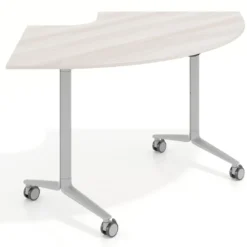 Mesa plegable pivot corner, estructura aluminio, canto 16cm