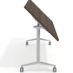 Mesa plegable pivot rectangular, estructura aluminio, canto 30cm