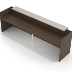 Mostrador doble con doble encimera larga, estructura Mistral