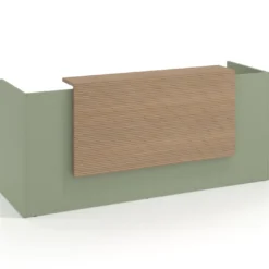 Mostrador doble con encimera larga, estructura Rayado