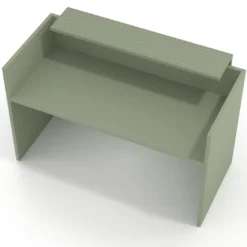 Mostrador individual encimera larga estructura Rayado