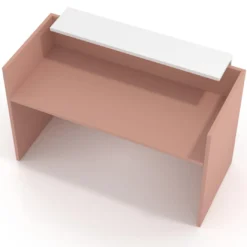 Mostrador individual encimera corta estructura Rayado