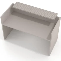 Mostrador individual encimera corta estructura Rayado