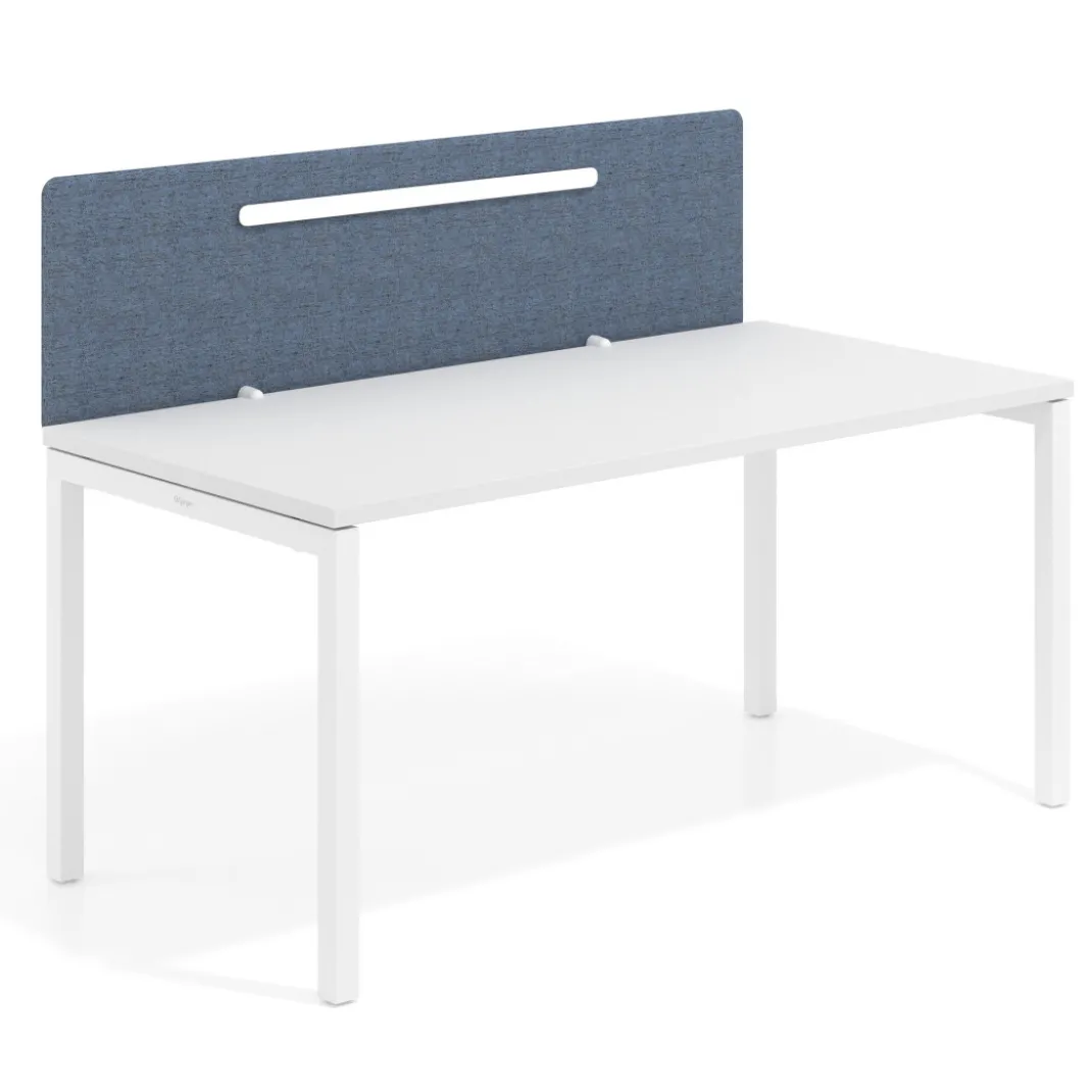 Pantalla acústica Hover forma con guía de aluminio, tapizado PET