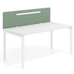 Pantalla acústica Hover forma con guía de aluminio, tapizado PET