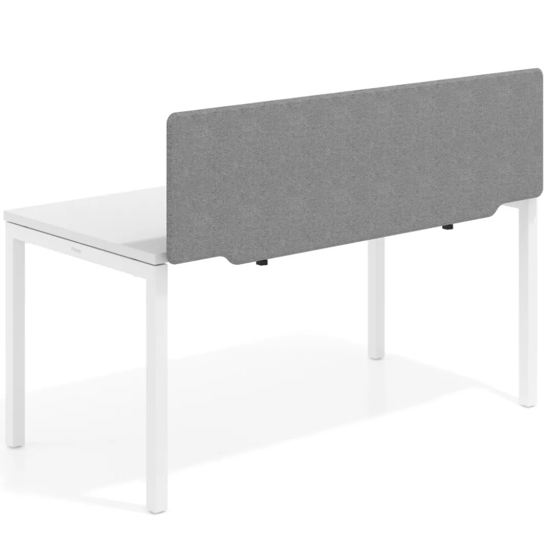 Pantalla acústica Hover forma con guía de aluminio, tapizado PET