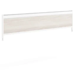 Separador de aluminio Wall para mesa individual en melamina, estructura blanca