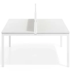 Separador de aluminio Wall para mesa multipuesto en melamina