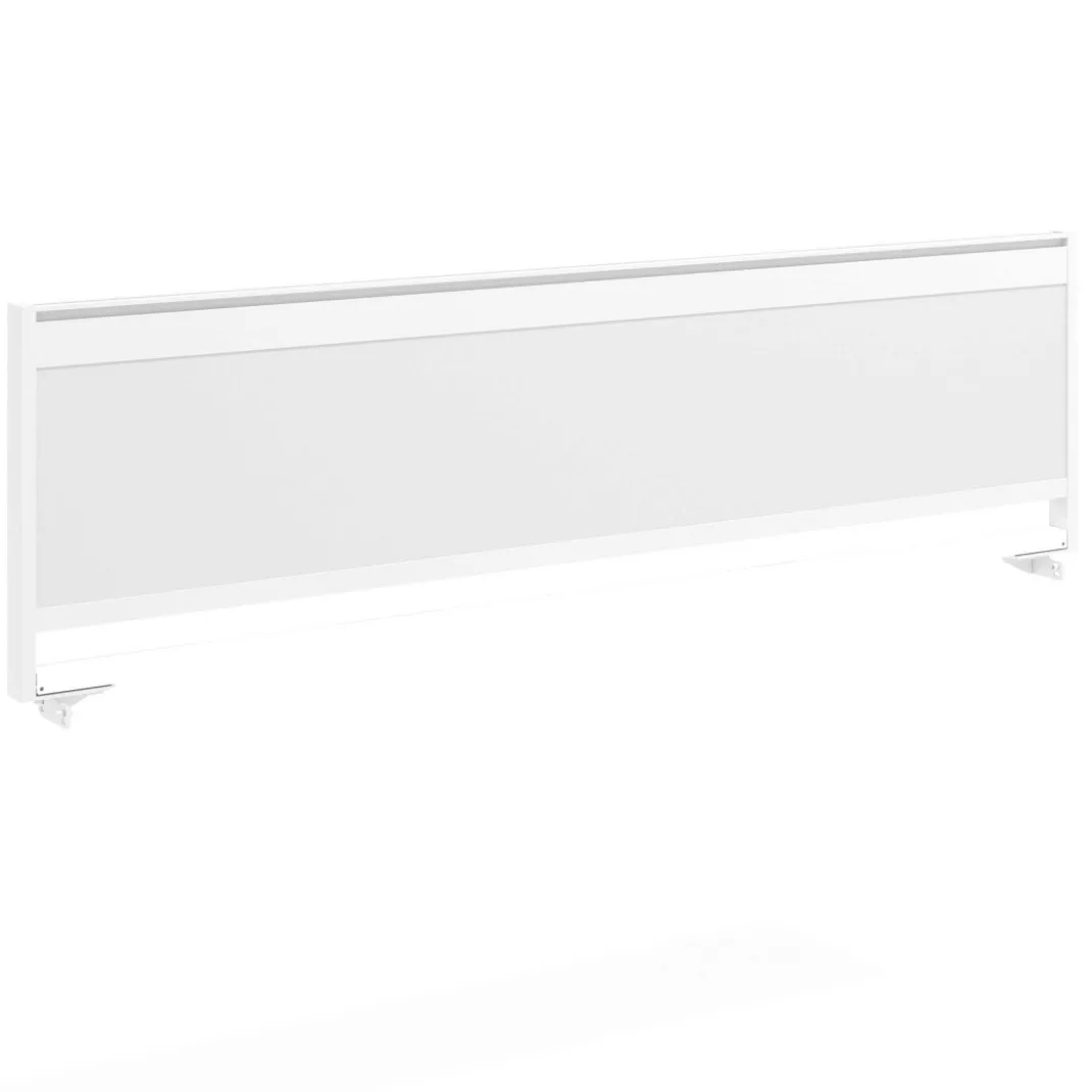 Separador de aluminio Wall para mesa multipuesto en melamina
