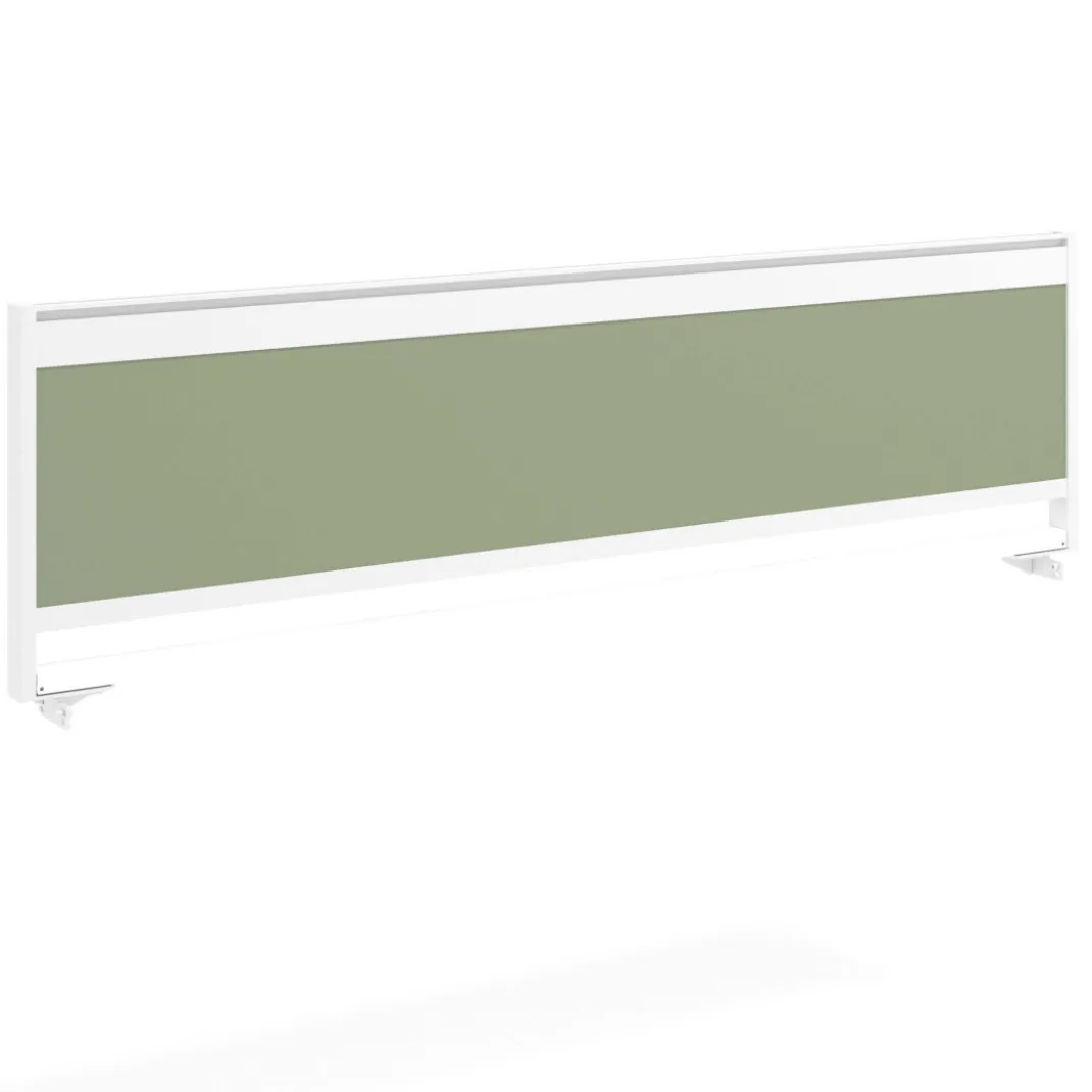 Separador de aluminio Wall para mesa multipuesto en melamina