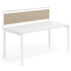 Separador de aluminio Wall para mesa multipuesto en melamina