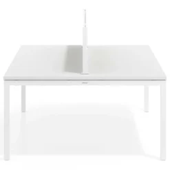 Separador de aluminio Wall para mesa individual en melamina, estructura blanca