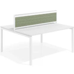 Separador de aluminio Wall para mesa multipuesto en melamina
