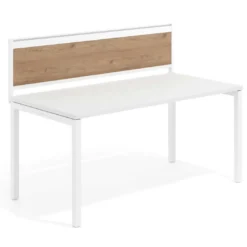 Separador de aluminio Wall para mesa multipuesto en melamina