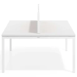 Separador de aluminio Wall para mesa doble coworking en melamina