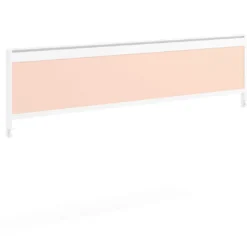 Separador de aluminio Wall para mesa doble coworking en melamina