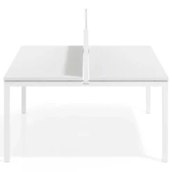 Separador de aluminio Wall para mesa multipuesto en melamina