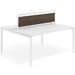 Separador de aluminio Wall para mesa multipuesto en melamina