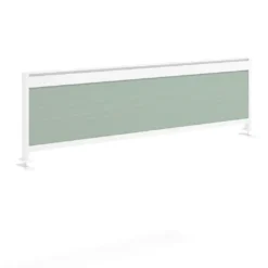 Separador de aluminio Wall para mesa doble coworking en melamina