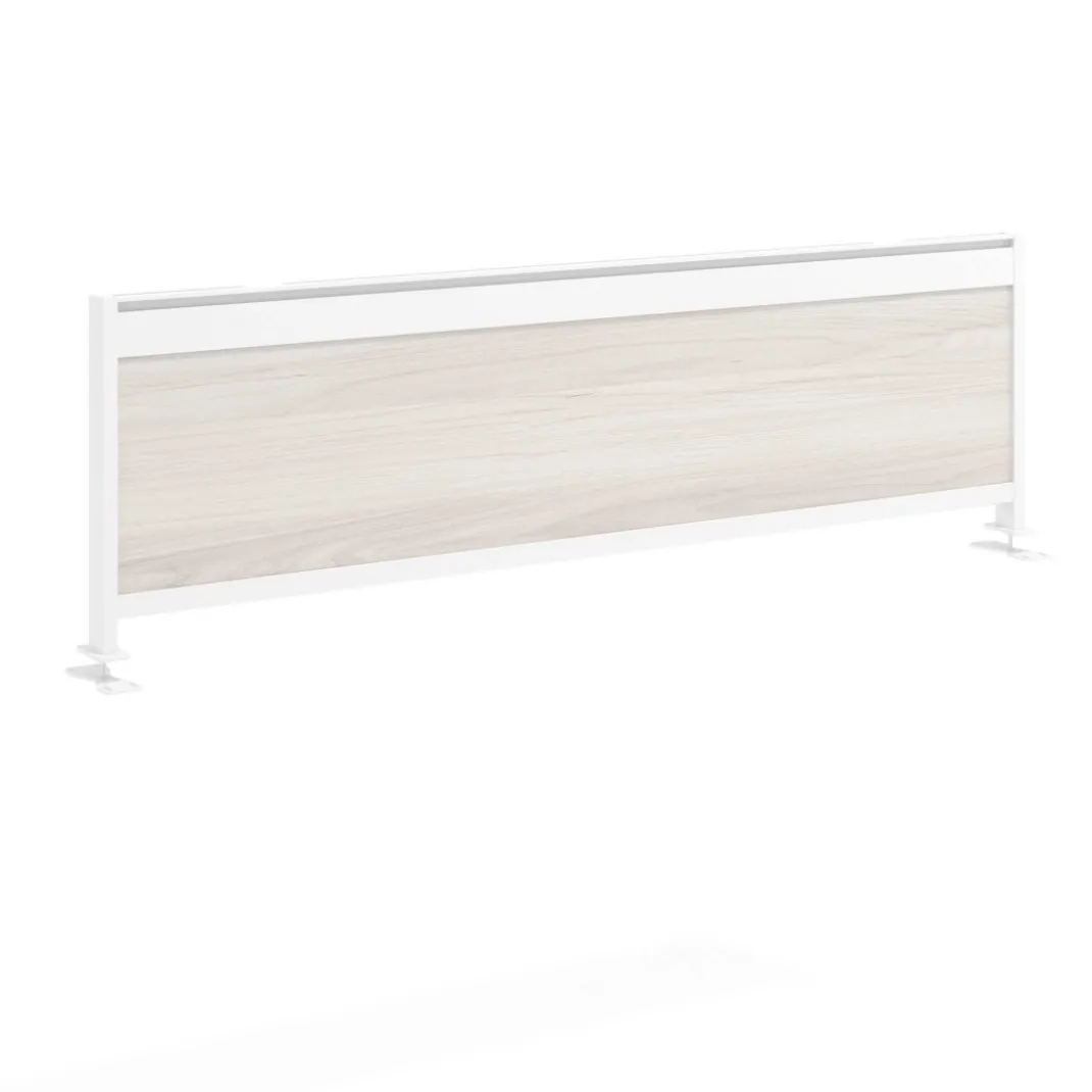 Separador de aluminio Wall para mesa multipuesto en melamina