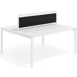 Separador de aluminio Wall para mesa multipuesto en melamina