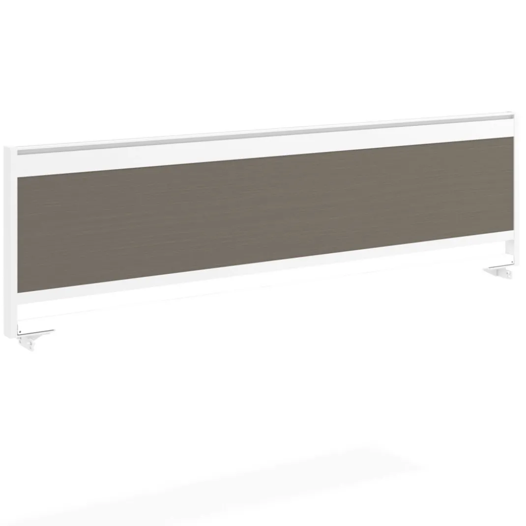 Separador de aluminio Wall para mesa multipuesto en melamina