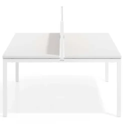 Separador de aluminio Wall para mesa multipuesto en melamina
