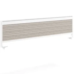 Separador de aluminio Wall para mesa doble coworking en melamina