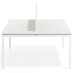 Separador de aluminio Wall para mesa doble coworking en melamina