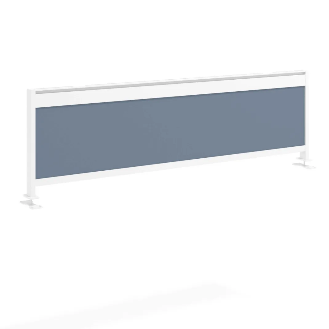 Separador de aluminio Wall para mesa multipuesto en melamina