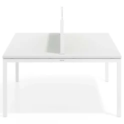Separador de aluminio Wall para mesa doble coworking en melamina