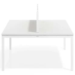 Separador de aluminio Wall para mesa doble coworking en melamina