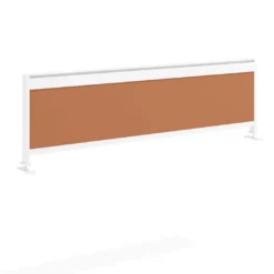 Separador de aluminio Wall para mesa doble coworking en melamina