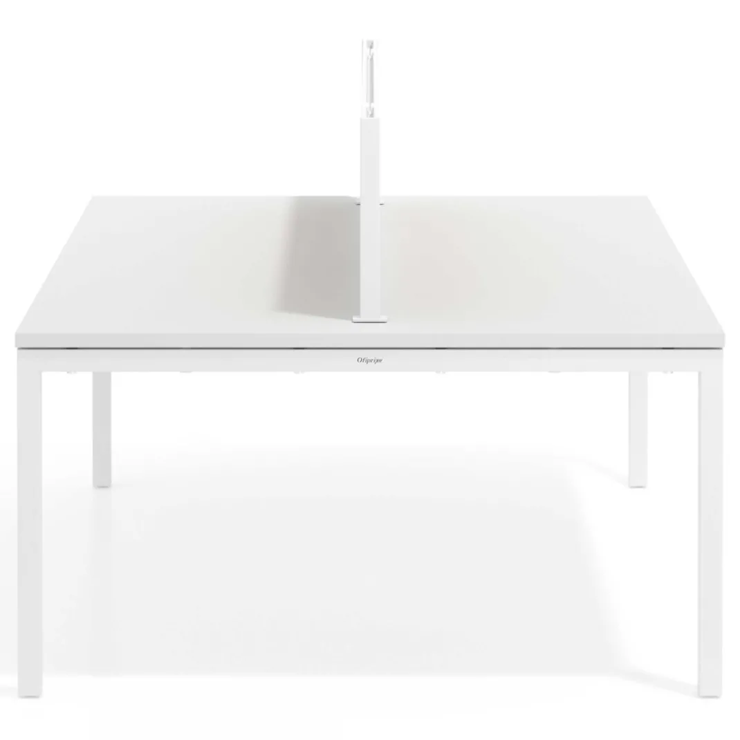 Separador de aluminio Wall para mesa multipuesto en melamina