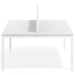 Separador de aluminio Wall para mesa doble coworking en melamina