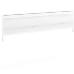 Separador de aluminio Wall para mesa individual en melamina, estructura blanca