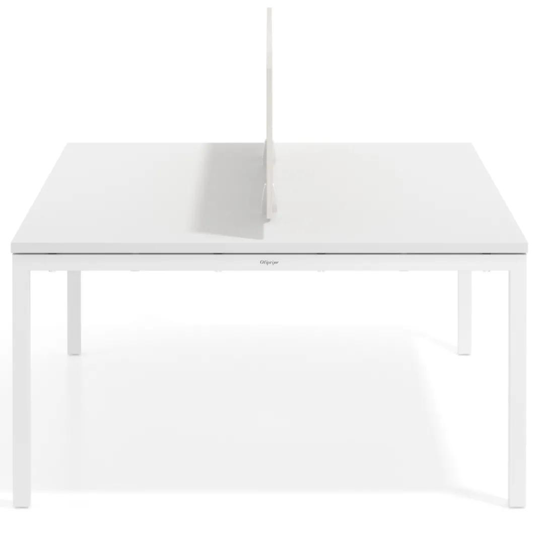 Separador mesa coworking Hover en melamina