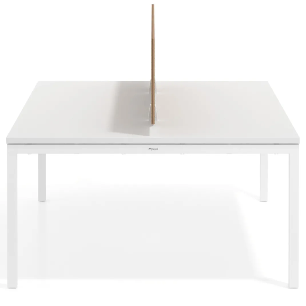 Separador mesa coworking Hover en melamina