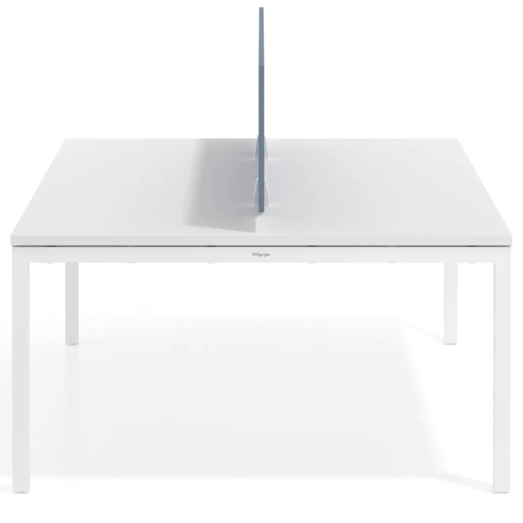 Separador mesa coworking Hover en melamina