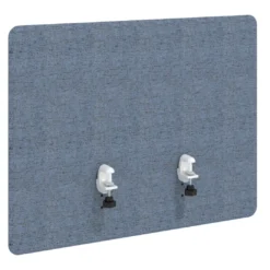 Separador para mesa individual lateral móvil tapizado PET