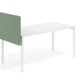 Separador para mesa individual lateral móvil tapizado PET